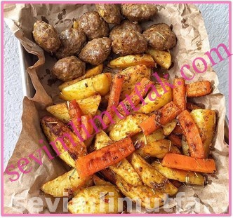 Fırında Köfte Patates Nasıl Yapılır? Fırında Köfte Patates Nasıl Yapılır?