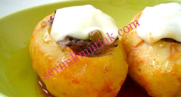 Kıymalı Patates Dolması Tarifi Kıymalı Patates Dolması Tarifi